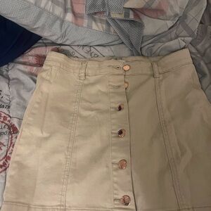 Forever 21 High Rise Beige Skirt